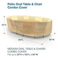 thumbnail image 4 of Budge Medium Beige Patio Oval Table/Chairs Cover, All-Seasons, 4 of 10