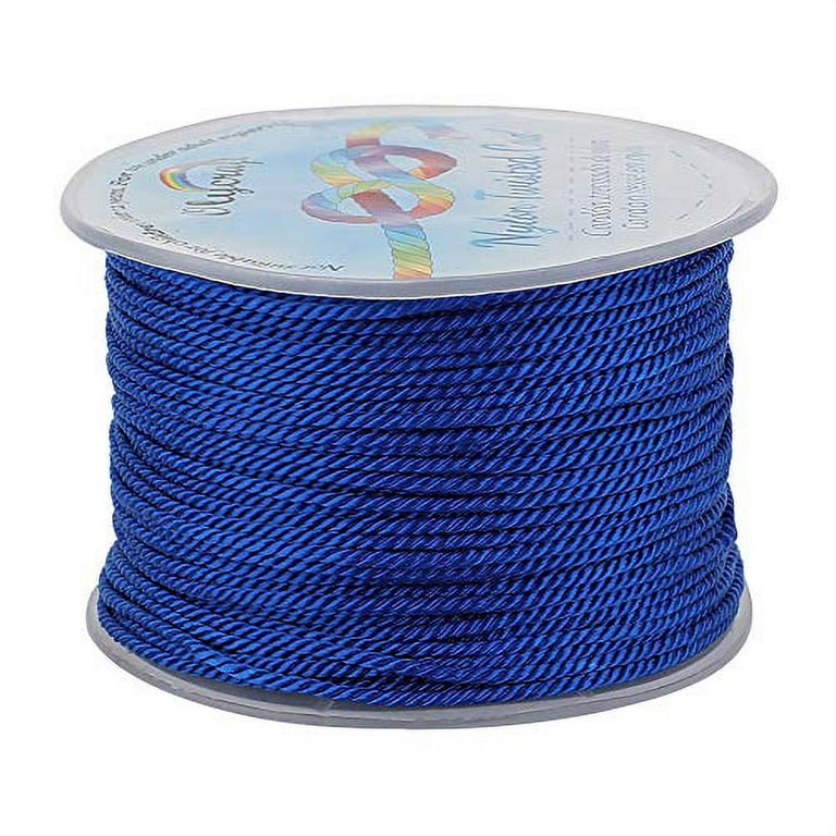SAND and SEA Silk Cord Assortment 2-3mm Hand Dyed Hand Sewn Cording Bulk 10  to 50 Strings, Navy, Sapphire, Blue Jean, Gray Tan Ivory Cords