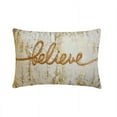thumbnail image 4 of Christmas Decor Lumbar Pillow Cover, 12" x 16" Gold Velvet Pillowcase, Modern Letters And Words Believe Pillow, Handmade Oblong Pillow Cover For Sofa Couch, Hotels, Living Room, Bed Room - Believe, 4 of 10