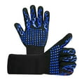 thumbnail image 2 of Vestitly BBQ Barbecue Gloves Flame Retardant Fireproof And High Temperature Gloves 800 Insulation And Anti Scald Oven Gloves, 2 of 8
