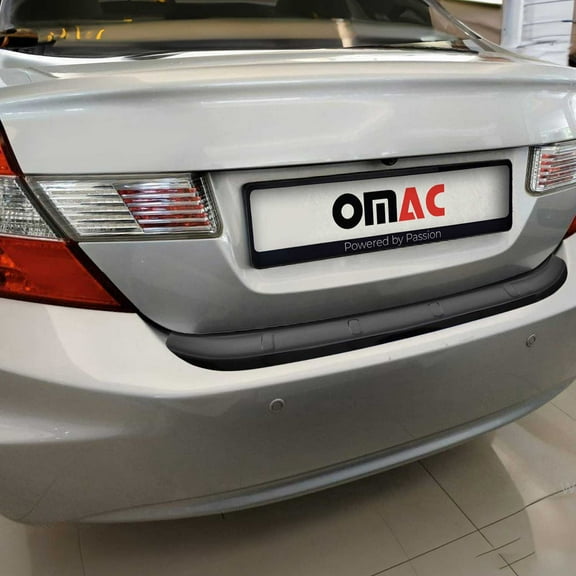 Rear Bumper Sill Cover Protector Guard for Honda Civic 2012-2015 ABS Gloss Black