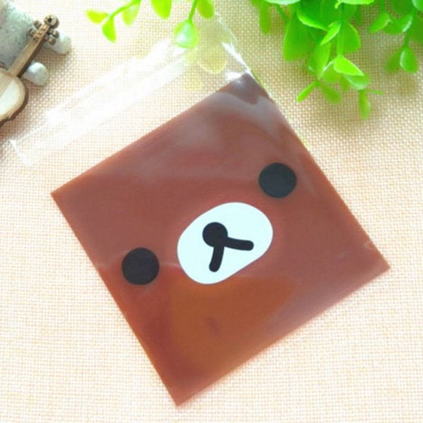 50 Uds. Bolsas de plástico autoadhesivas de monstruo de dibujos animados para galletas, dulces, paquete para hornear aperitivos, suministros de decoración navideña