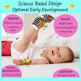 thumbnail image 5 of Baby Foot Finder & Wrist Rattle, Sensory Learning Toys for Infants Developmental, Unisex Newborn Socks Toys for 0-3, 3-6, 6-12 Months Babies(Butterfly Bugs Set), 5 of 6