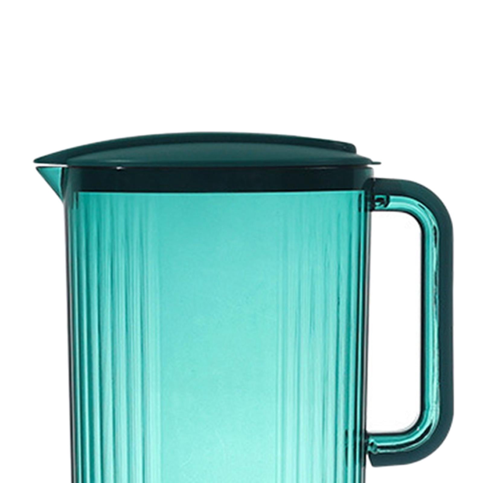 Fiocias Fridge Door Water Pitcher with Lid Perfect for Making Tea, Juice and Cold Drink, 5Pcs Green