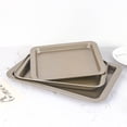 thumbnail image 2 of Toystoory Moldes rectangulares para hornear, bandeja para horno de acero inoxidable para galletas, revestimiento para horno grande, placa Cocina y Comedor Oro 33*23cm, 2 of 6