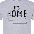 thumbnail image 4 of Inktastic It's Home State of Nebraska Outline Distressed Text T-Shirt, 4 of 5
