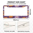 thumbnail image 2 of Aluminum License Plate Frame 2 Pack Car Exterior Accessory Car Tag Holder for Front Rear Plates Cars Decor Orange Pumpkins and Flowers, 2 of 6