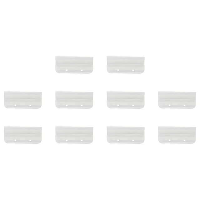 KAKOWELY Thickened File Tabs 10pcs Plastic Tabs Hanging File Folder Tabs Document Identification Folders Tab2.36"X1.1"X0.2"