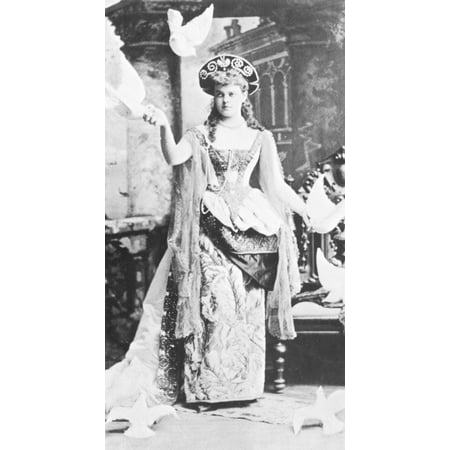 Alva Vanderbilt (1853-1933) Nmrs William K Vanderbilt American Society Leader Mrs Vanderbilt Costumed For A Fancy-Dress Ball C 1880 Poster Print by Granger