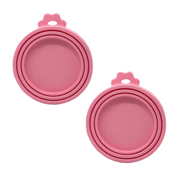 Noothes Reusable Silicone Can Covers 2-Pack, Universal Food-Grade Lids for Dog Cat Food Storage Containers