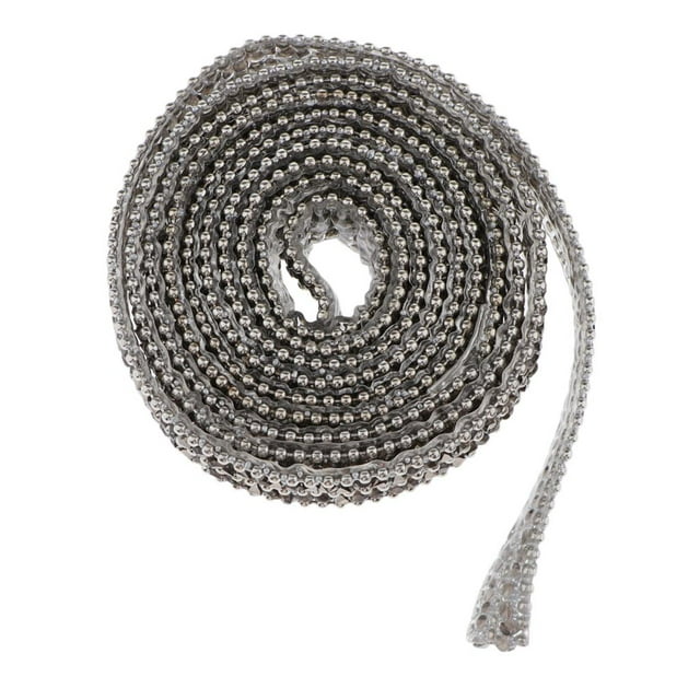 GUOOL 1 Yard Crystal Rhinestone Ribbon Sewing DIY Crafts Supplies Clear Gray