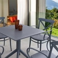 thumbnail image 4 of Compamia Cross XL Patio Dining Set with 4 Chairs Dark Gray, 4 of 4