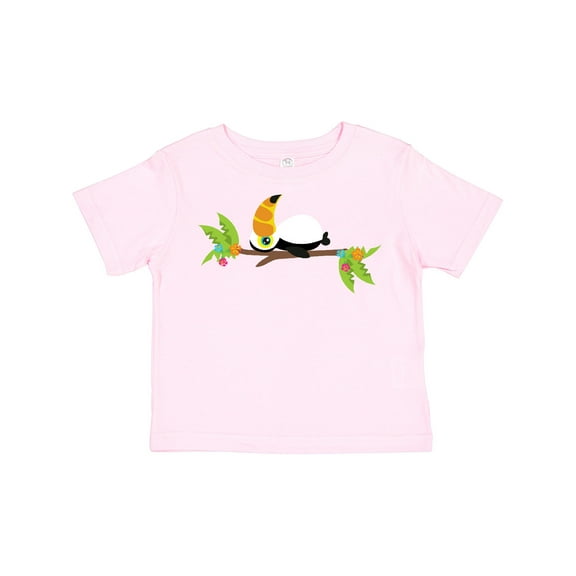 Inktastic Baby Toucan, Cute Toucan, Tropical Bird, Flowers Boys or Girls Toddler T-Shirt
