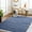 Navy, Denim, Ivory / Mala, variant on Hauteloom Brede Recycled Material Living Room, Bedroom Area Rug - Gray, Ivory, Brown - 10' x 14'