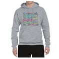 thumbnail image 2 of God Grant Me Serenity Courage and Wisdom Prayer Faith Inspirational/Christian Unisex Graphic Hoodie Sweatshirt, Heather Grey, X-Large, 2 of 3