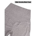 thumbnail image 5 of Deago Women's Maternity Pants Casual Loose Wide Leg Cozy Stretch Pregnancy Palazzo Lounge Trousers with Pockets (Gray, S), 5 of 8