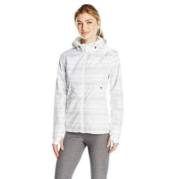 ASICS Women's Storm Shelter Jacket, Real White, Small