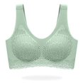 thumbnail image 2 of Charming Women Slim Push Up Wireless Sports Yoga Lace Bra Top Breathable Underwear, 2 of 5