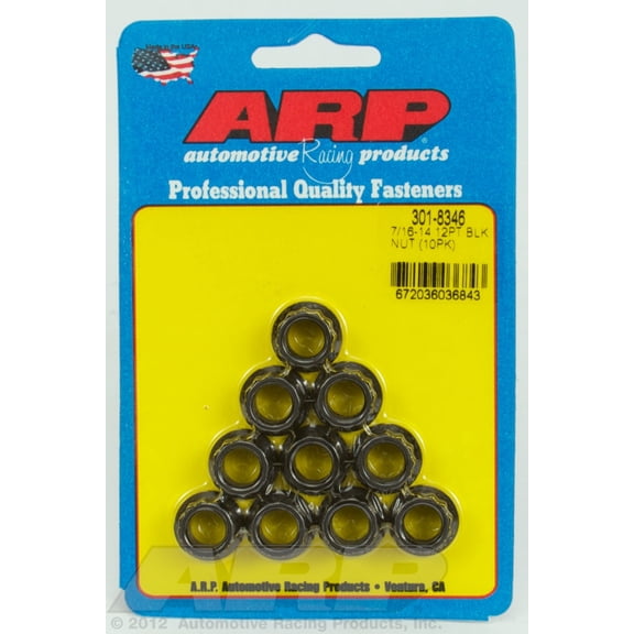 ARP 301-8346 7/16"-14 12-Point Nut - 10 Piece