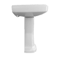 thumbnail image 3 of TOTO® Guinevere® 27-1/8" x 19-7/8" Rectangular Pedestal Bathroom Sink for 8 Inch Center Faucets, Cotton White - LPT970.8#01, 3 of 5