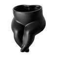 thumbnail image 2 of Escultura corporal, maceta, maceta de almacenamiento, accesorio para fotos, decoración para Negro, 2 of 9