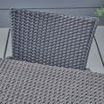 thumbnail image 3 of GDF Studio Rolando Outdoor Wicker 9 Piece Square Dining Set, Gray and Light Gray, 3 of 13