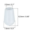 thumbnail image 2 of REGALWOVEN Kitchen Sink Rack Feet, Rack Bottom Protective Replacement Feet Wire Bumpers White 2.5mm IDx7.8mm OD, 2 of 7