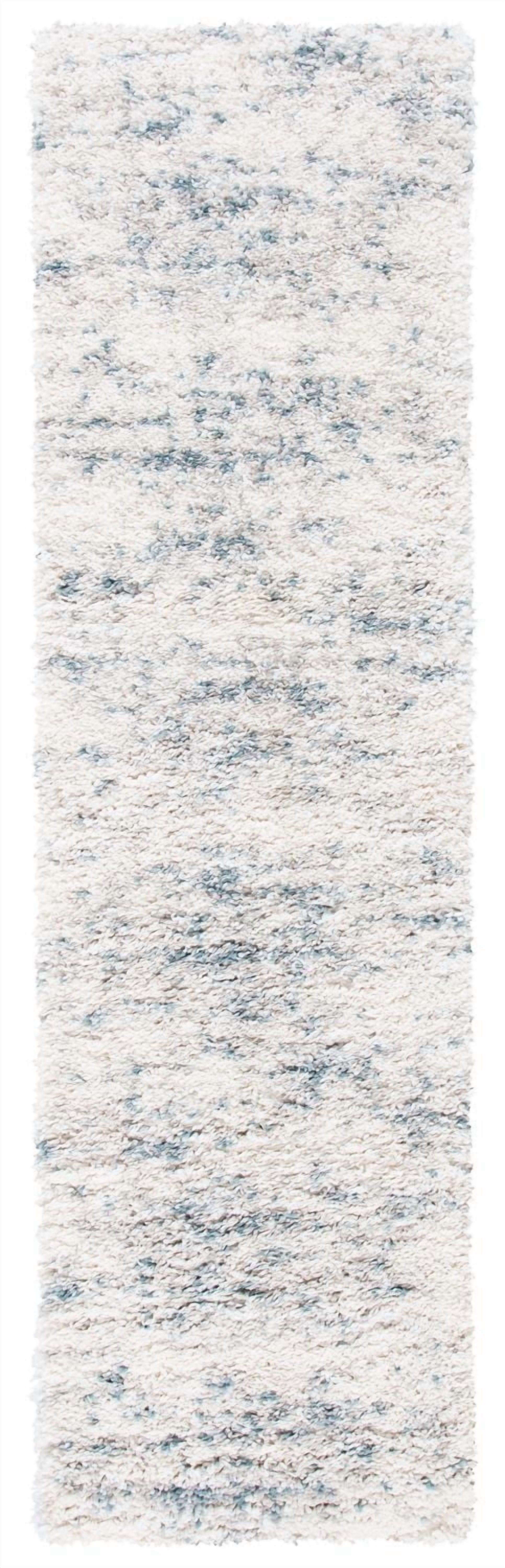 SAFAVIEH Fontana Einri Distressed Abstract Plush Shag Area Rug