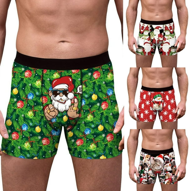 Symoid Mens Boxer Briefs Panties in Store Printed Comfortable