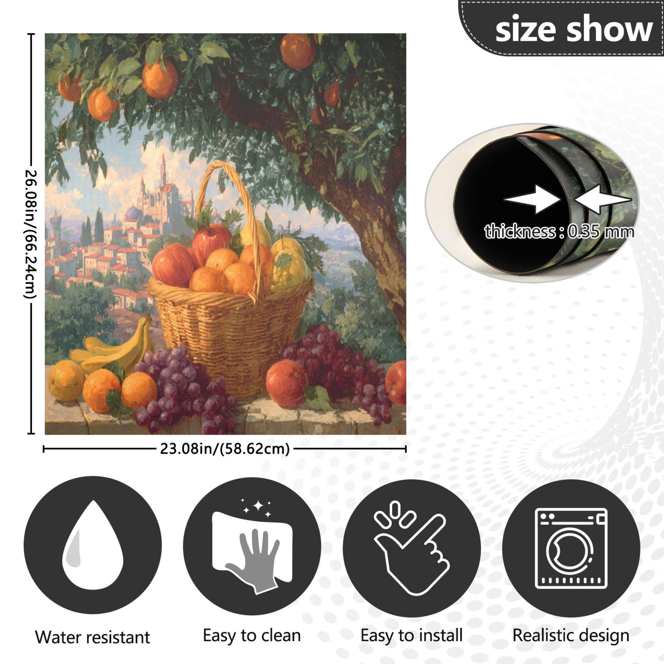 Dishwasher Sticker Magnetic Dishwasher Sticker Magnetic Decorative Sticker Refrigerator Sticker Dishwasher Decorative Stickers Basket Of Oranges