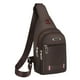 thumbnail image 4 of Bolso bandolera, mochila, mochila, bolso de hombro para correr, senderismo, viajes Marrón, 4 of 8