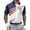 Blue, variant on Men's USA 250th Anniversary Polo Tshirt, Patriotic American Flag Graphic Tee, Golf Polos with Dynamic Stripe Patterns and Breathable Mesh Fabric Multicolor M