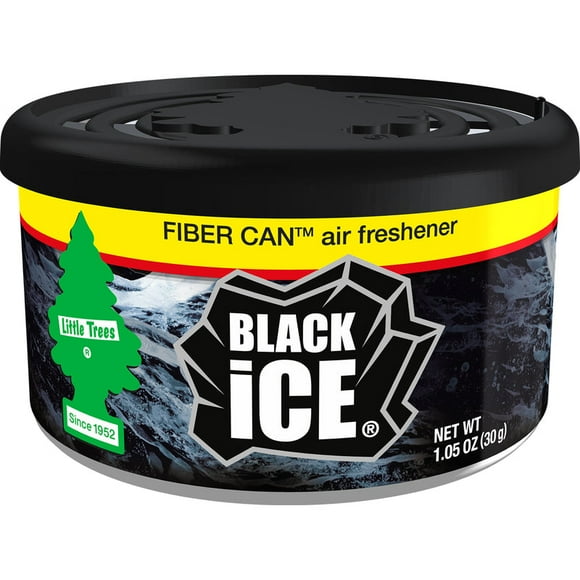 Ambientador Little Trees Fiber Can, aroma a hielo negro, 30 ml
