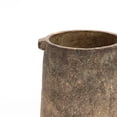 thumbnail image 7 of LuxenHome Rustic Ginger Root Brown Cement 11-Inch Tall Indoor and Outdoor Cylinder Vase, 7 of 7