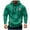 Green, variant on Mens Hoodies Sweatshirt Pullover Athletic Outdoor Quarter Zip Hooded with Multi Pockets Sweatshirts (XL, Wine)