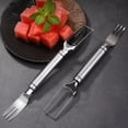 thumbnail image 6 of Ludlz Watermelon Fork Slicer 2-in-1 Cutting Tool Reusable Professional Manual Slicing Stainless Steel Quickly Safe Melon Fruit Cutter Slicer Kitchen Gadget, 6 of 7