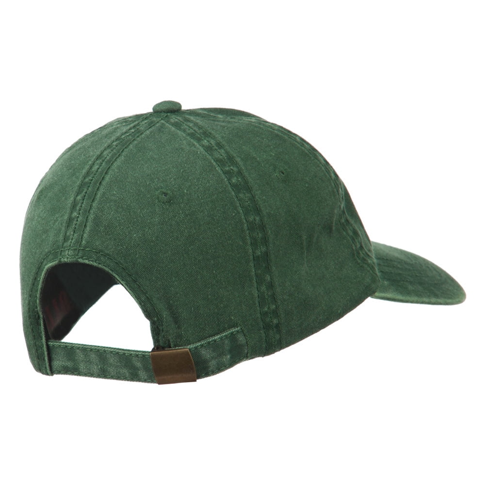 Texas State Bluebonnet Flower Embroidered Cap - Dk Green OSFM