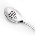 thumbnail image 1 of Drink Tea Read Books Be Happy Spoon - Cuchara de té divertida grabada de acero inoxidable para amantes del té - Lo mejor para amantes de los libros Amigos ratones de biblioteca - Perfecto para cumplea, 1 of 1