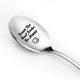 thumbnail image 1 of Drink Tea Read Books Be Happy Spoon - Cuchara de té divertida grabada de acero inoxidable para amantes del té - Lo mejor para amantes de los libros Amigos ratones de biblioteca - Perfecto para cumplea, 1 of 1