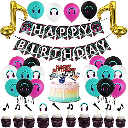 Music Themed Decorations - Musical Birthday Dance Party Decorations 18 Happy Birthday Musical Note Balloon Music Decoration Music Themed Party Bachelorette Party Paper Party Supplies Party Decor Tomtherapy Co Il : Music rooms can make a home come alive because they are enjoyed by all, old and young.