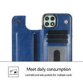 thumbnail image 4 of Wallet Case for Samsung Galaxy A42 5G with Card Holder, Back Folio Flip Premium PU Leather Kickstand Card Slots Case, Double Strong Magnetic Clasp Durable Shockproof Phone Case,Darkblue, 4 of 8