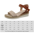 thumbnail image 2 of Mujeres Plataforma Sandalias ESPADRILLE Sandalias de cuña abiertas Sandalias sandalias casuales para la playa de verano, 2 of 7