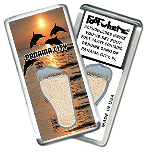 Panama City FootWhere Fridge Magnets. 6 Piece Set. (PC200 - Assorted)