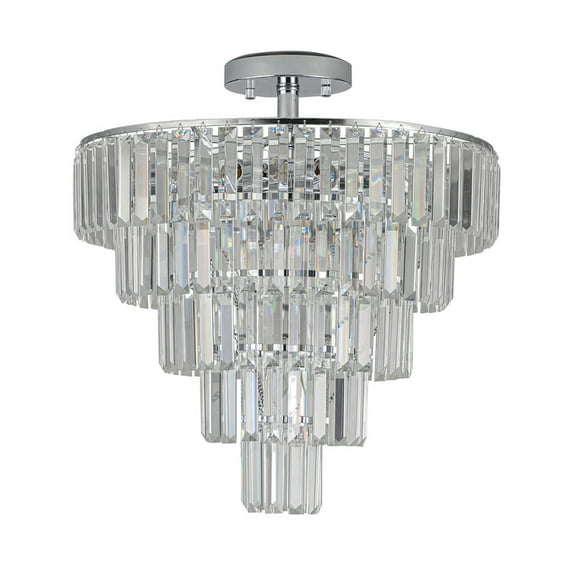 Large crystal chandelier in white chrome color, modern style chandelier, dining room, living room, bedroom (Without Bulb)