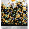 thumbnail image 3 of oneOone Cotton Silk Fabric Artistic Flower Panel Â Printed Craft Fabric BTY 42 Inch Wide, 3 of 3