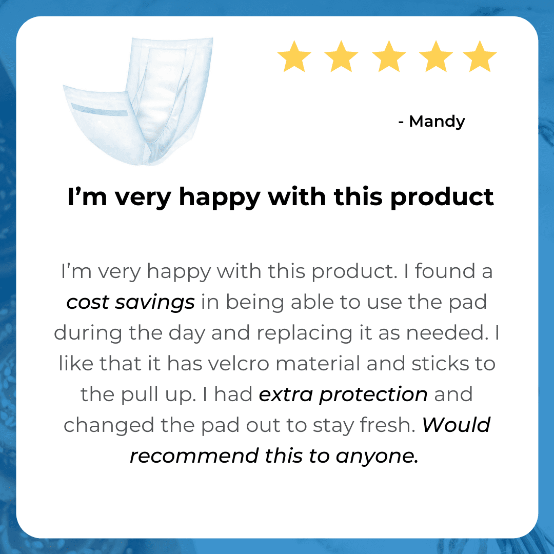 LivDry Unisex Incontinence Pad | Super Absorbent + Odor Control (Insert Pad for Protective Underwear, 30-Pack)