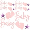 thumbnail image 2 of 1 bolsa de confeti para revelar el género, confeti para baby shower, confeti con huellas de bebé, decoraciones para fiestas de bebés, 2 of 5