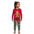 thumbnail image 4 of Jolly Jammies Baby Unisex Gingerbread Matching Family Pajamas Set, 2-Piece, Sizes 2T-5T, 4 of 7
