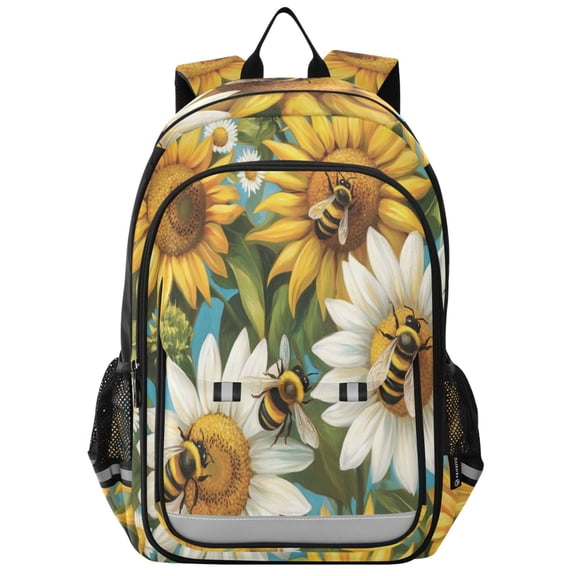 Backpack 12.9 *5.1 * 17.7 Inches Outing Backpack, Shopping Backpack, Travel Backpack Lovely Big Bee