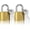 2 PCS 32mm Yellow, variant on 2 Pcs Small Keyed Padlocks, Locker Lock, Locks with Keys 32mm, Gold, Compact, Hardened Alloy, Securing Luggage, Gym Lockers
